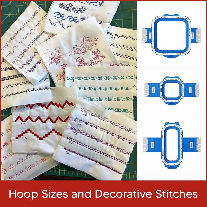 Hoop Sizes and Decorative Stitches