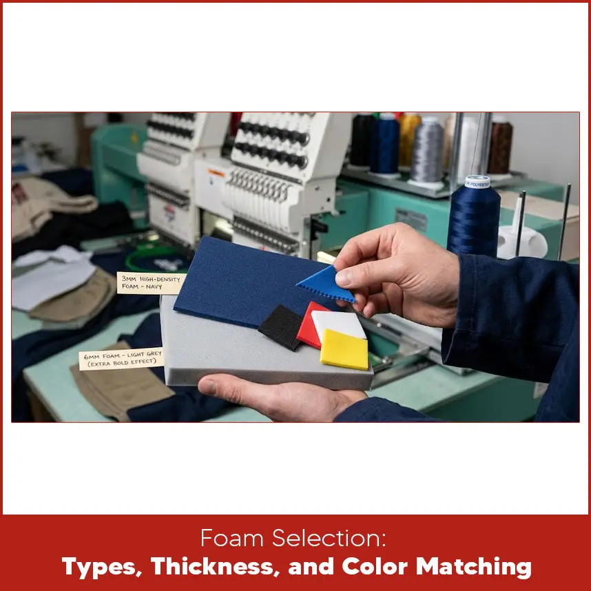 Foam Selection: Types, Thickness, and Color Matching