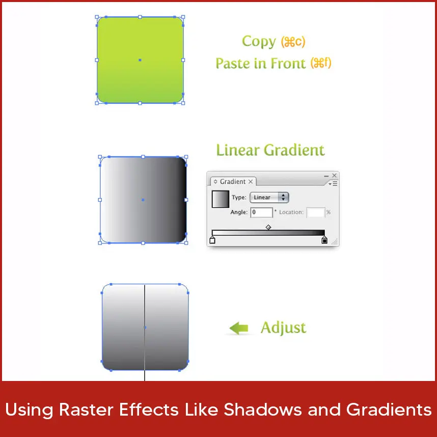4. Using Raster Effects Like Shadows and Gradients