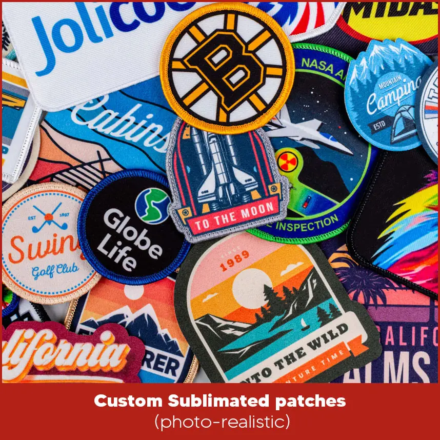 Custom Sublimated Patches (Photo-Realistic)