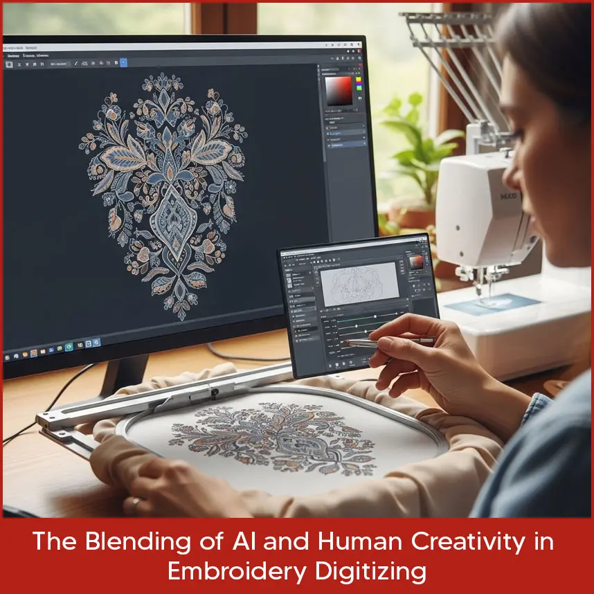 The Blending of AI and Human Creativity in Embroidery Digitizing