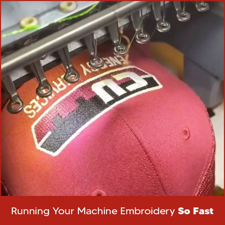 Running Your Machine Embroidery So Fast