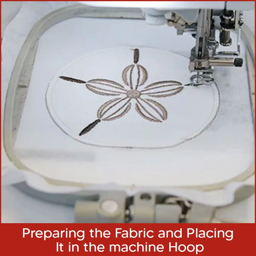 Preparing the Fabric and Placing It in the Hoop