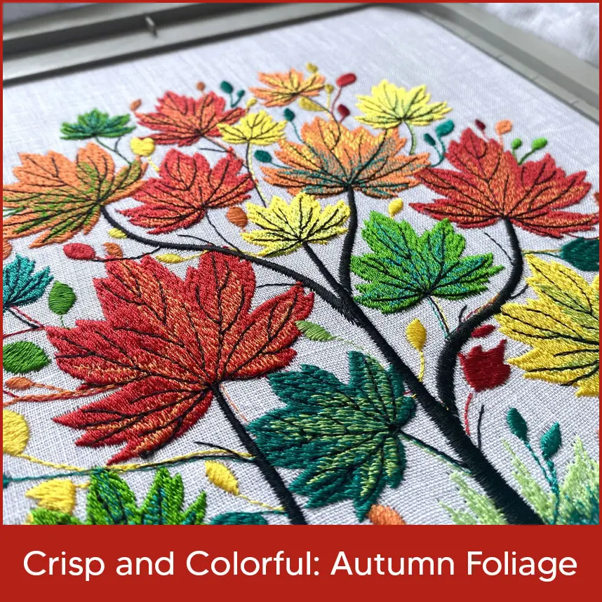 Crisp and Colorful: Autumn leaves