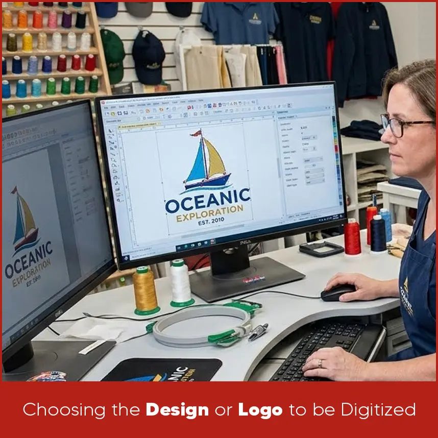 Choosing the Design or Logo to be Digitized
