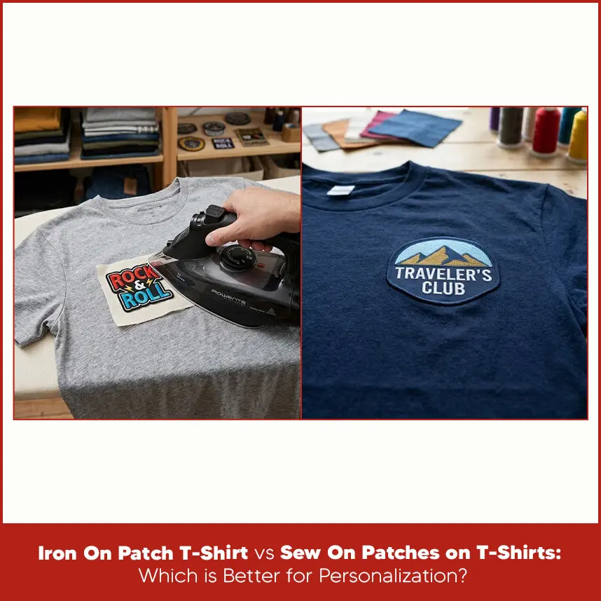 Iron On Patch T-Shirt vs Sew On Patches on T-Shirts: Which is Better for Personalization?