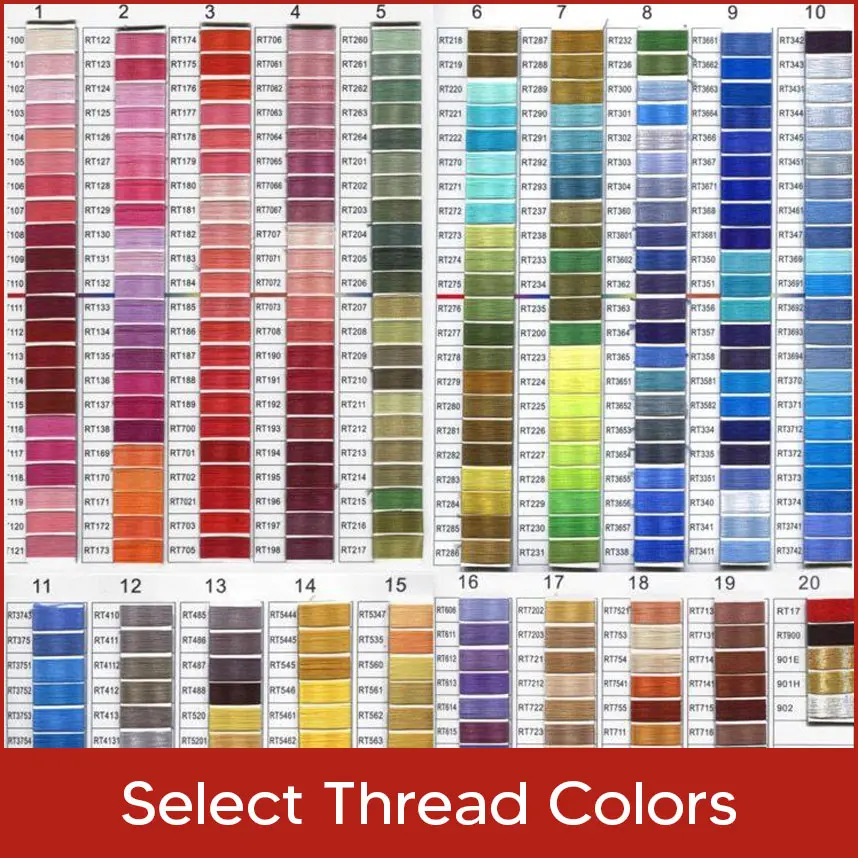  Select Thread Colors