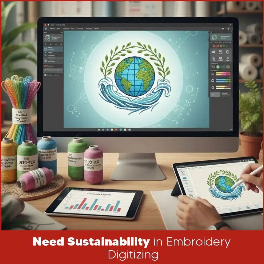 Need Sustainability in Embroidery Digitizing