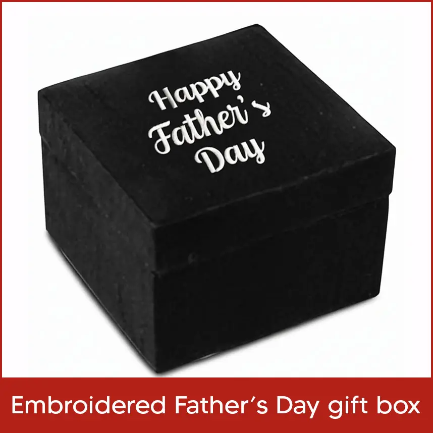Embroidered Father’s Day Gift Box