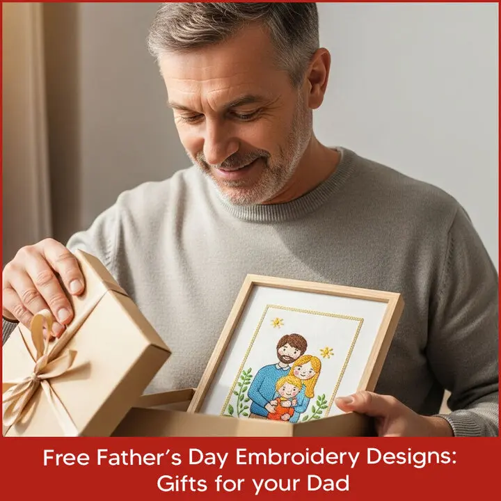 Free Father’s Day Embroidery Designs: Gift for Your Dad