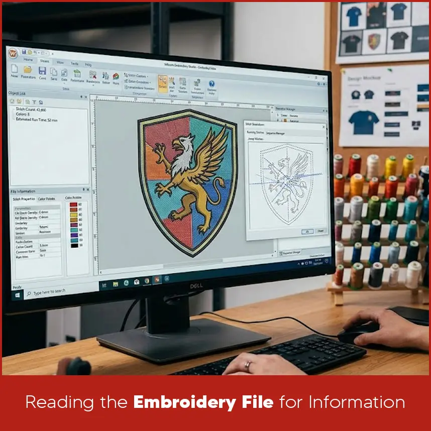 Reading the Embroidery File for Information