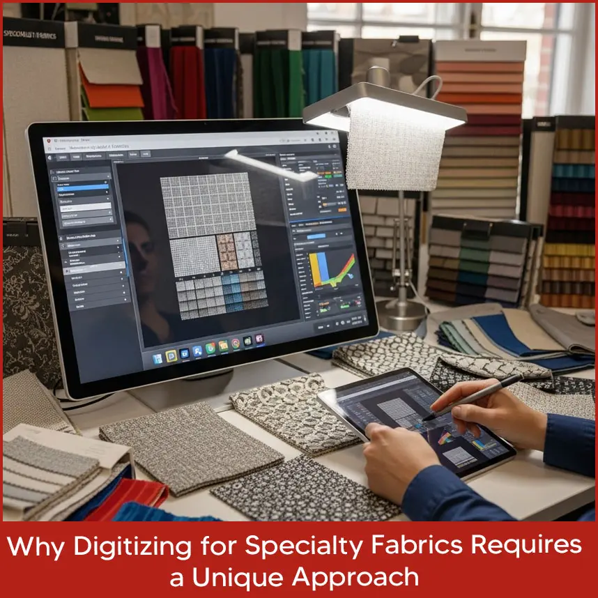 Why Digitizing for Specialty Fabrics Requires a Unique Approach?