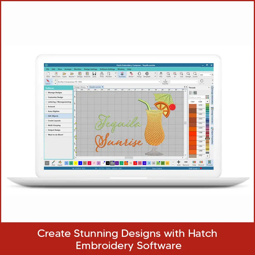 Create Stunning Designs with Hatch Embroidery Software