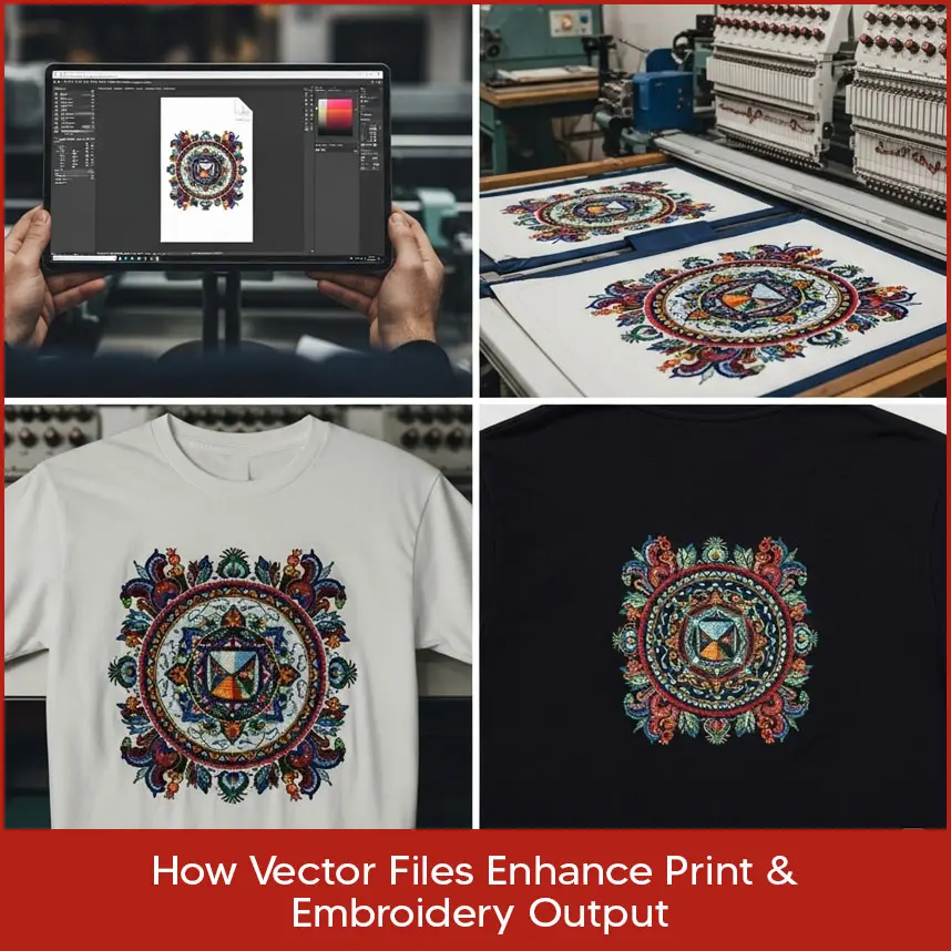 How Vector Files Enhance Print & Embroidery Output