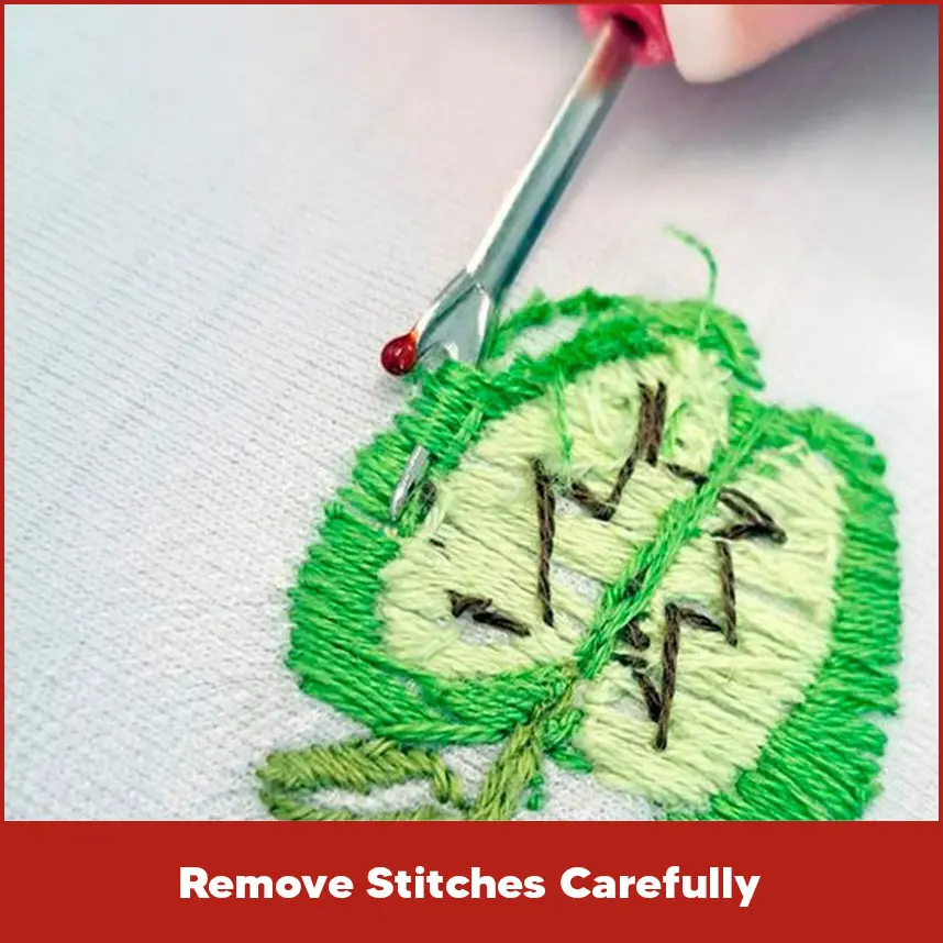 Remove Stitches Carefully