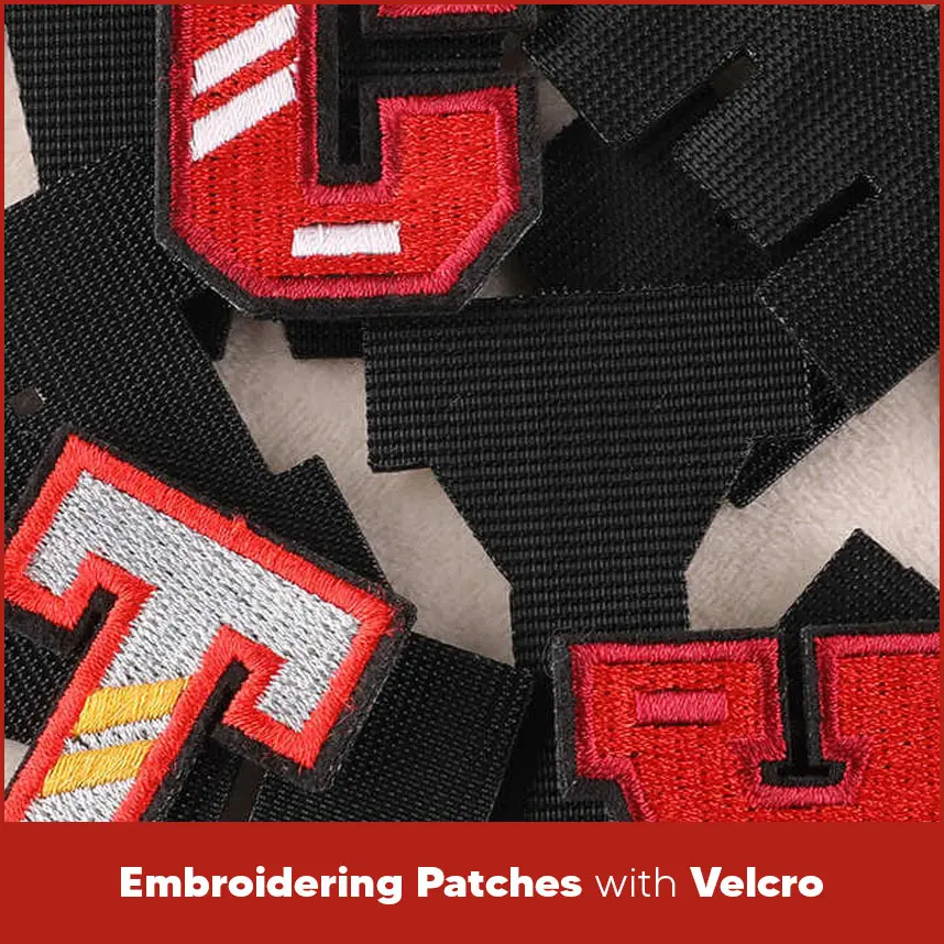 Embroidering Patches with Velcro