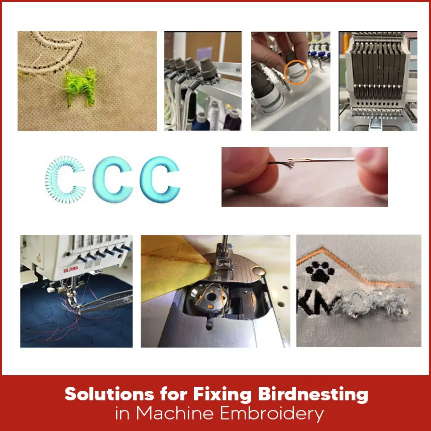 Solutions for Fixing Birdnesting in Machine Embroidery