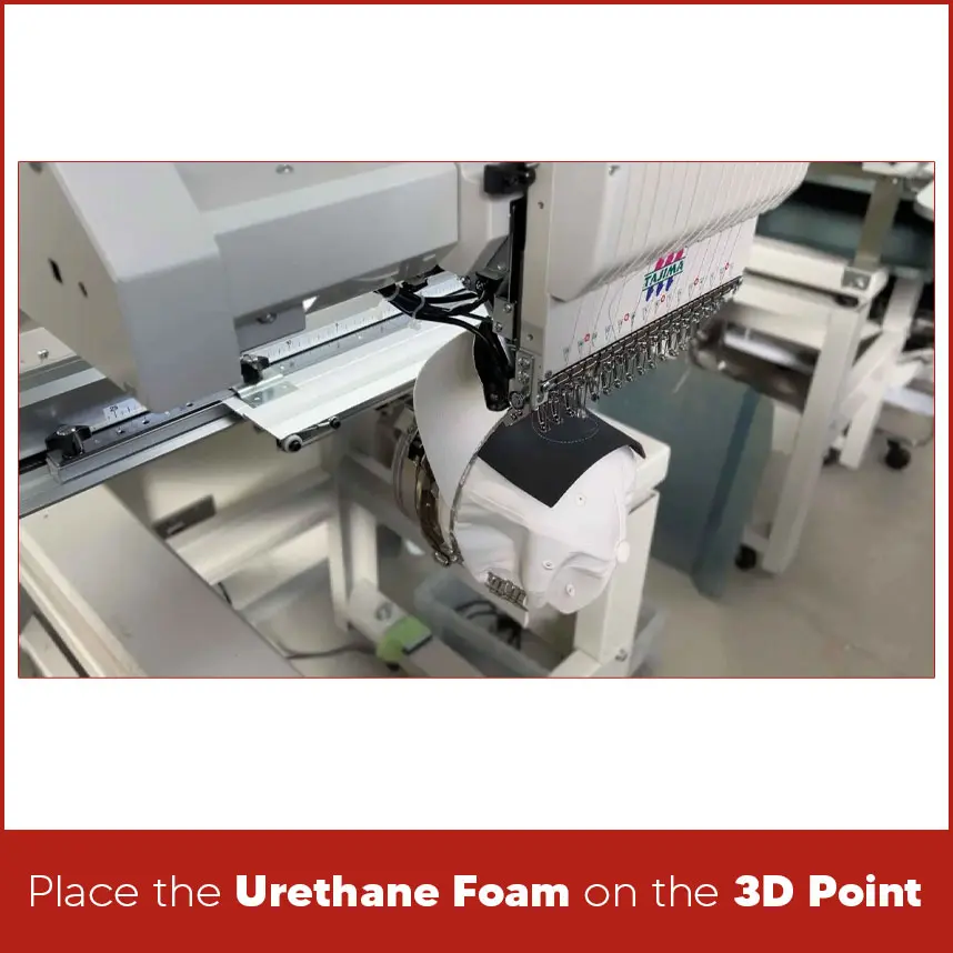 Place the Urethane Foam on the 3D Point