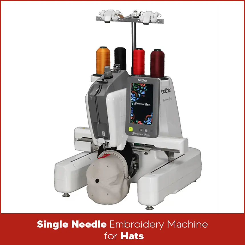 Single Needle Embroidery Machine for Hats