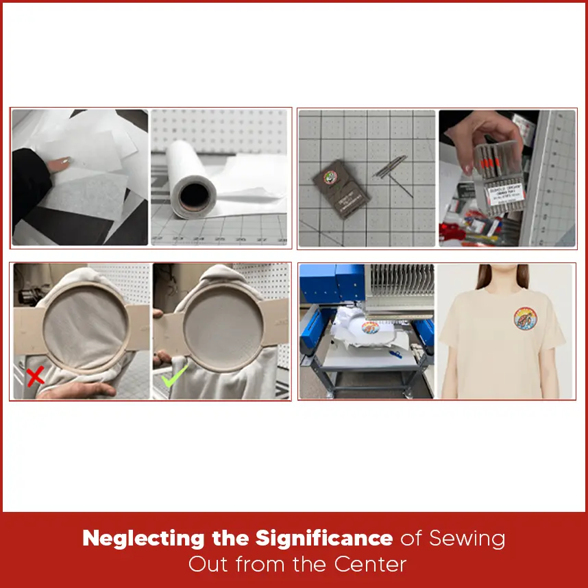 Neglecting the Significance of Sewing Out from the Center