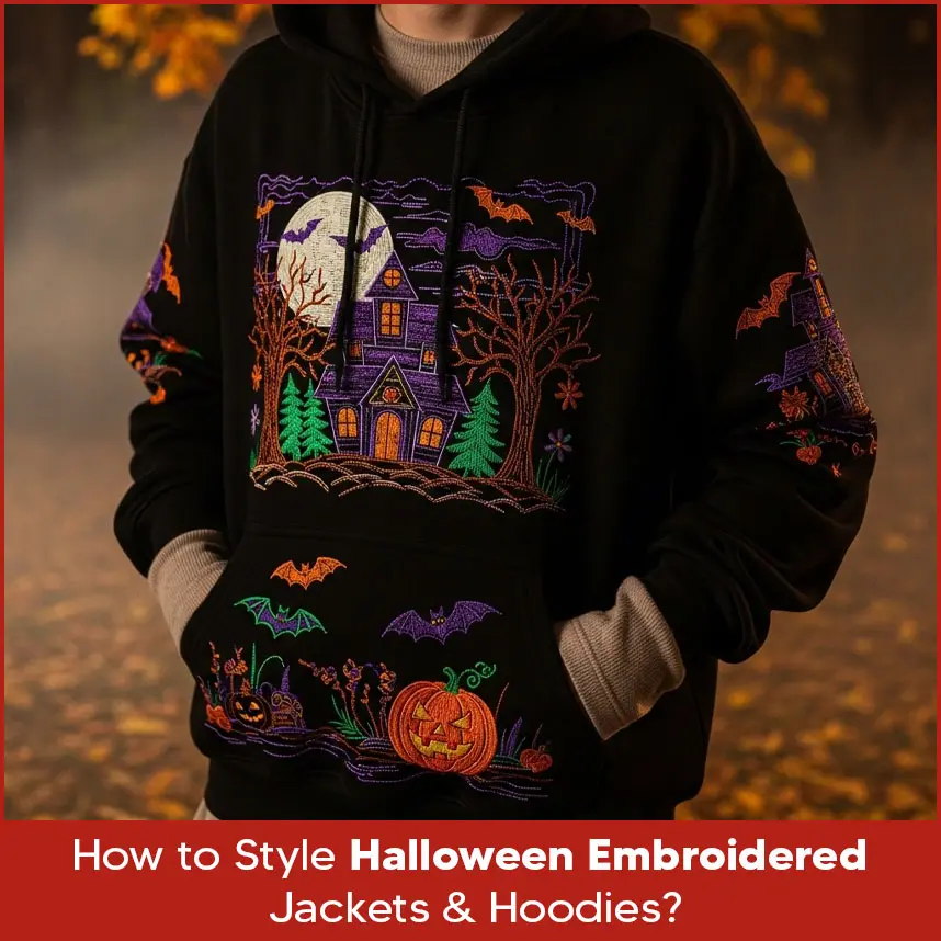 How to Style Halloween Embroidered Jackets & Hoodies?