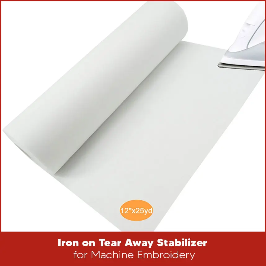 Iron on Tear Away Stabilizer for Machine Embroidery