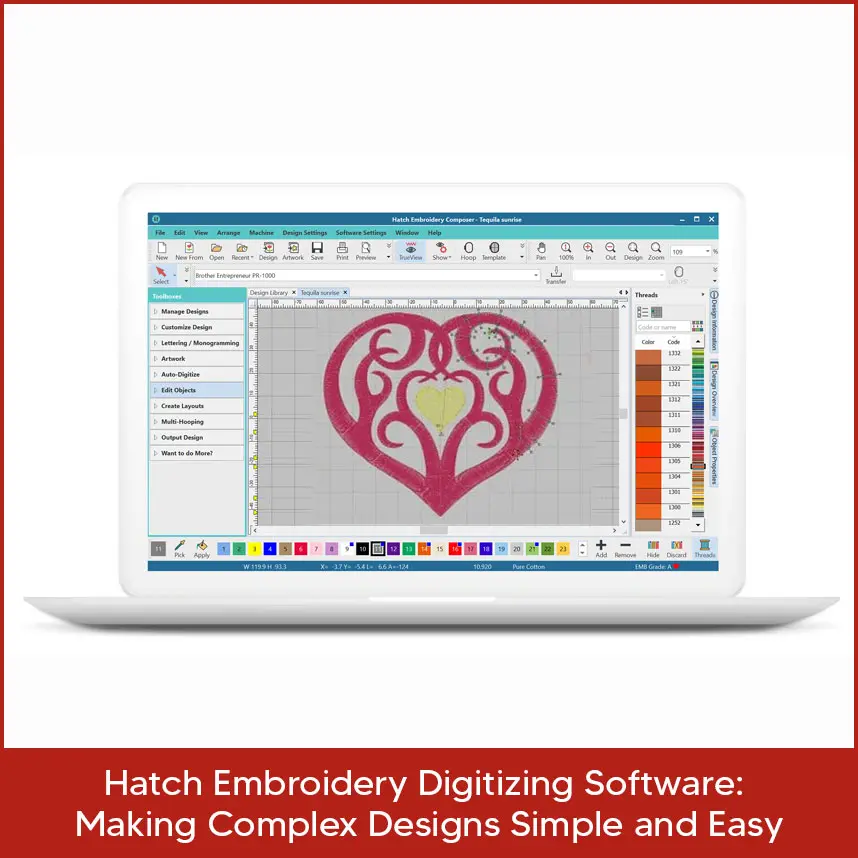 Hatch Embroidery Digitizing Software: Making Complex Designs Simple and Easy